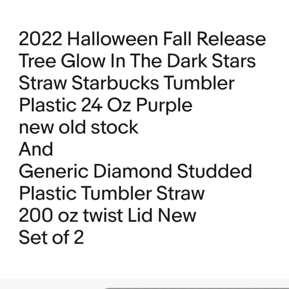 Starbucks 2022 Halloween Fall Tree Glow In Dark Stars Tumbler And Orange Studded